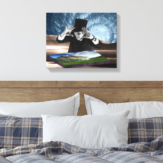 Gott spielt 2 leinwanddruck (Insitu (Schlafzimmer))