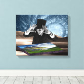 Gott spielt 2 leinwanddruck (Insitu (Holzboden))