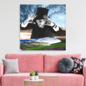 Gott spielt 2 leinwanddruck (Insitu (Wohnzimmer))