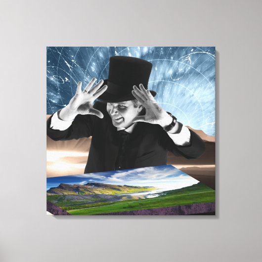 Gott spielt 2 leinwanddruck (Vorderseite)