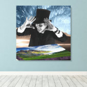 Gott spielt 2 leinwanddruck (Insitu (Holzboden))