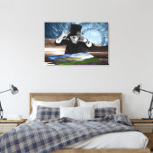 Gott spielt 2 leinwanddruck (Insitu (Schlafzimmer))