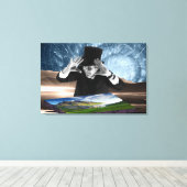 Gott spielt 2 leinwanddruck (Insitu (Holzboden))