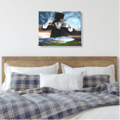 Gott spielt leinwanddruck (Insitu (Schlafzimmer))