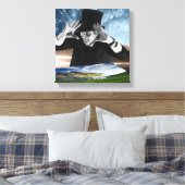 Gott spielt leinwanddruck (Insitu (Schlafzimmer))