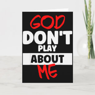 Gott spielt nicht mit mir karte