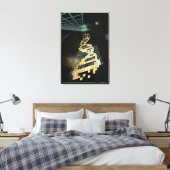 Gott spielt nicht Würfel 2014 Leinwanddruck (Insitu (Schlafzimmer))