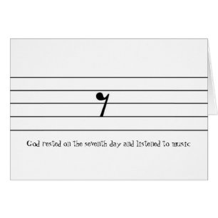 Gott stand am 7. Tag still und hörte zu…