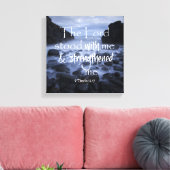 Gott stärkt mich Bibelverse Leinwanddruck (Insitu (Wohnzimmer))