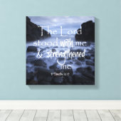 Gott stärkt mich Bibelverse Leinwanddruck (Insitu (Holzboden))