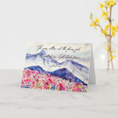 Gott steht für immer Grußkarte Karte (Gelbe Blume)