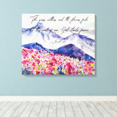 Gott steht für immer leinwanddruck (Insitu (Holzboden))