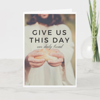 Gott stellt zur Verfügung Feiertagskarte