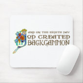 Gott stellte Backgammon her Mousepad (Mit Mouse)