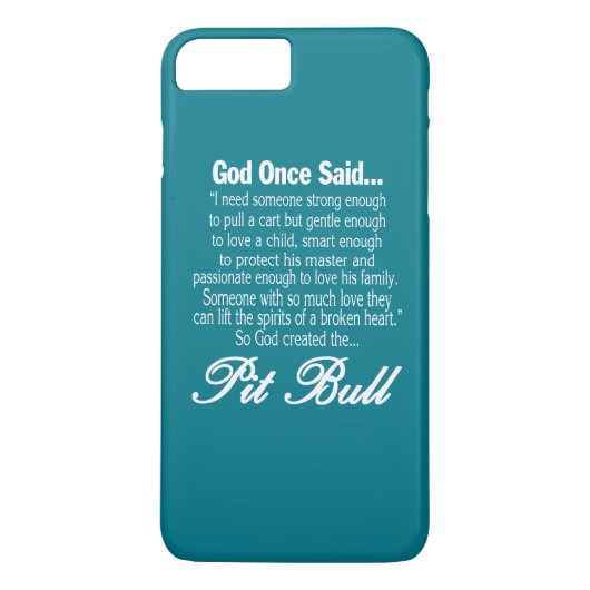 Gott stellte die Pitbull her Case-Mate iPhone Hülle (Rückseite)