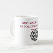 Gott stellte Feuerwehrmänner Tasse her (Vorderseite Links)
