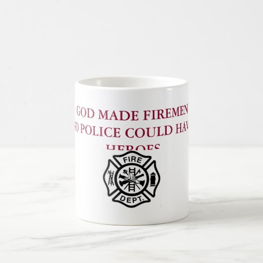 Gott stellte Feuerwehrmänner Tasse her (Mittel)