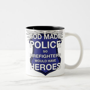 Gott stellte Polizei-Kaffee-Tasse her Zweifarbige Tasse