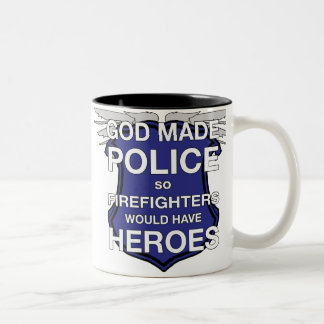 Gott stellte Polizei-Kaffee-Tasse her Zweifarbige Tasse