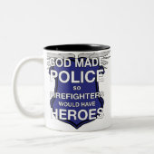 Gott stellte Polizei-Kaffee-Tasse her Zweifarbige Tasse (Links)