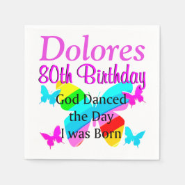 GOTT TANZTE AM TAG, DIESER 80 JAHRE ALTE WAR GEBOR SERVIETTE