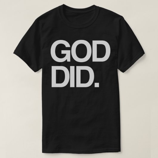 Gott tat T-Shirt (Design vorne)