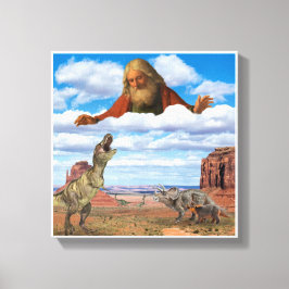 Gott töten die Dinosaurier Canvas Print Wall Art Leinwanddruck