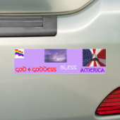 GOTT U. GÖTTIN, SEGNEN, AMERIKA AUTOAUFKLEBER (Auf Auto)
