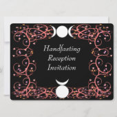 Gott u. Göttin Wiccan Empfangs-Einladung Einladung (Rückseite)