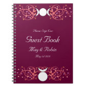 Gott u. Göttin Wiccan Hochzeits-EmpfangGuestbook Notizblock (Vorderseite)