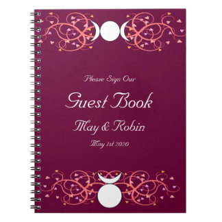 Gott u. Göttin Wiccan Hochzeits-EmpfangGuestbook Notizblock