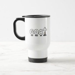 Gott über allen Dingen G.O.A.T Christlicher Glaube Reisebecher