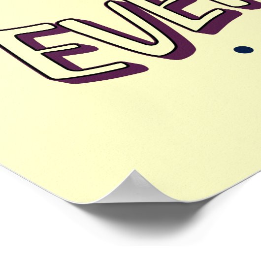 Gott über alles kühne Design Poster (Ecke)