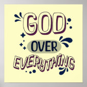 Gott über alles kühne Design Poster (Vorne)
