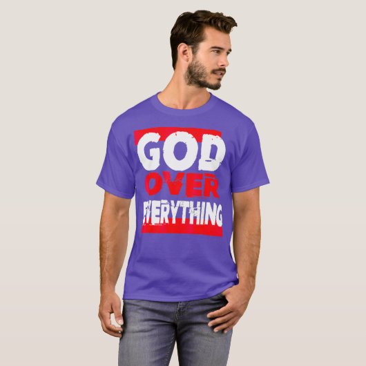 Gott über alles Religion jesus T-Shirt (Vorne ganz)