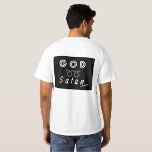 Gott über dem Satan-T-Shirt T-Shirt