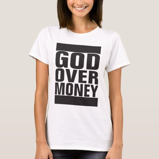 Gott über Geld T-Shirt (Vorderseite)