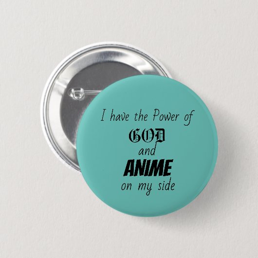 Gott und Anime Button (Vorne & Hinten)