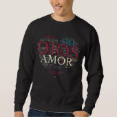 Gott und der Glaube Herzens Das Christliche Spanis Sweatshirt (Vorderseite)