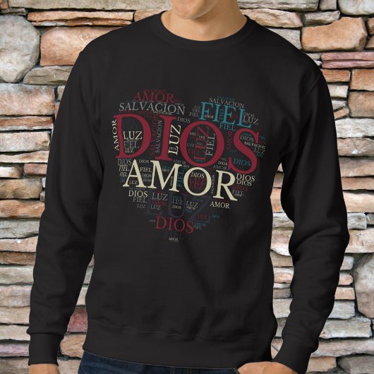 Gott und der Glaube Herzens Das Christliche Spanis Sweatshirt
