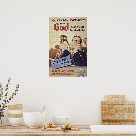 Gott und euer Gewissen Poster (Küche)