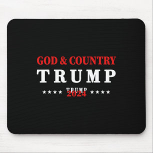 Gott und Land Trump 2024 Gott Trump Mousepad