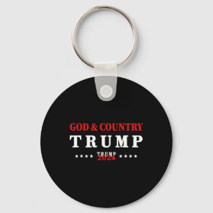Gott und Land Trump 2024 Gott Trump  Schlüsselanhänger