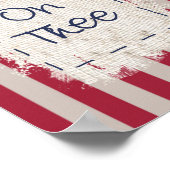 "Gott und Länderflagge"-Poster Poster (Ecke)