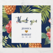 Gott und Marine | Tropischer Polterabend - Bier Bierflaschenetikett (Einzelnes Label)