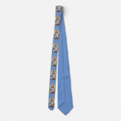 Gott und sein Lamm Necktie in Blau Krawatte (Rückseite)