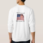 Gott und Tierschütze Sweatshirt (Rückseite)
