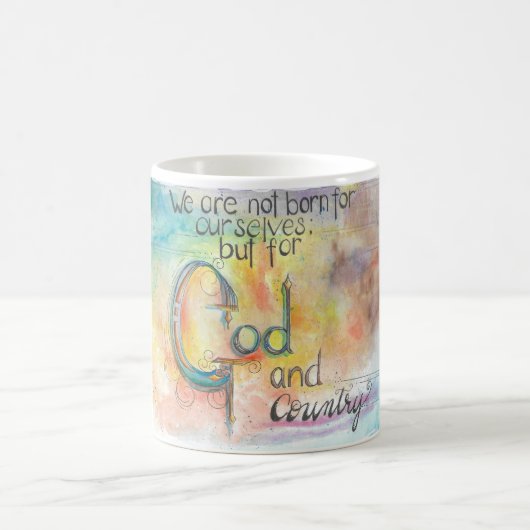 Gott und Vaterland Kaffeetasse (Mittel)