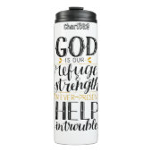 Gott unsere Zuflucht Stärke und je ein Problem Thermosbecher (Vorderseite)