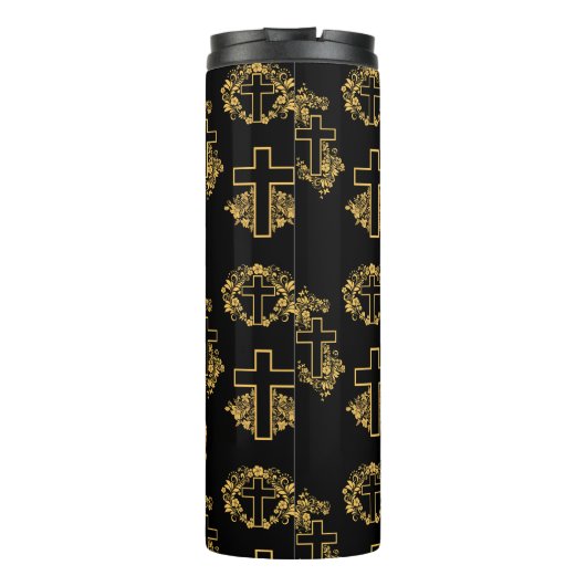 Gott unsere Zuflucht Stärke und je ein Problem Thermosbecher (Rückseite)